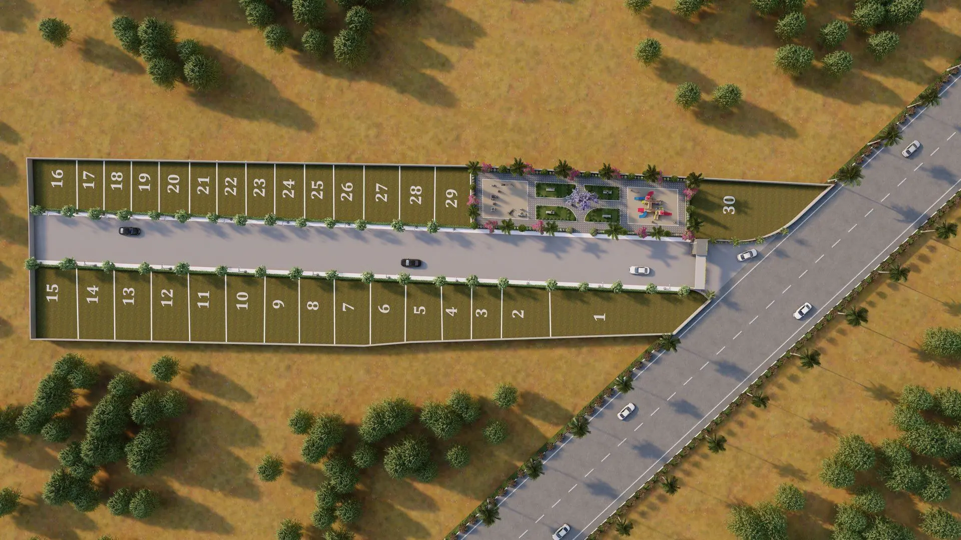 Saraswati Nagri 1 — NMRDA sanctioned plot layout, Behind Podar International School, Godhni, Nagpur